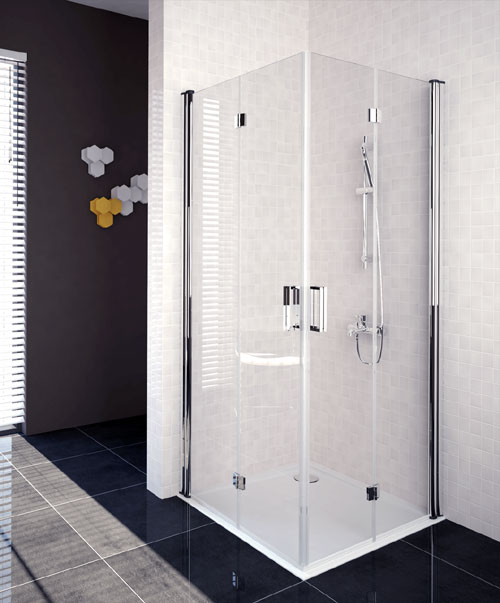 tuš kabina sredi kopalnice