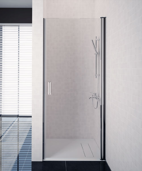 tuš vrata sredi kopalnice